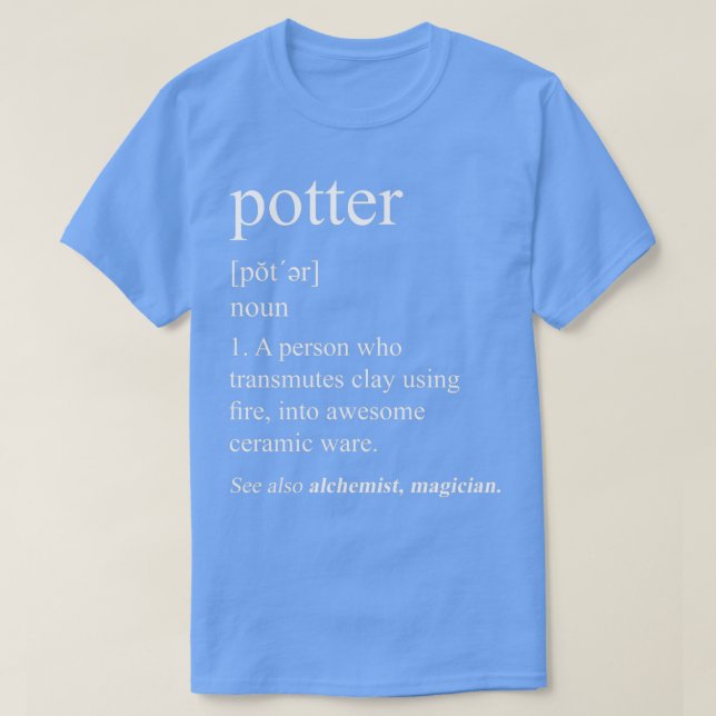 Camiseta Definição Potter (Frente do Design)