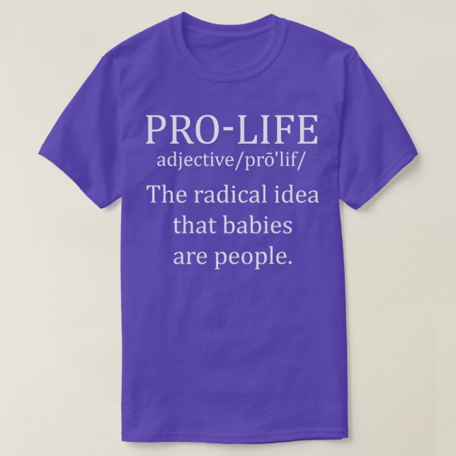 Camiseta Definição Pro Life 3 (Frente do Design)