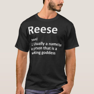Camiseta Definição REESE Nome Personalizado Funny Aniversár