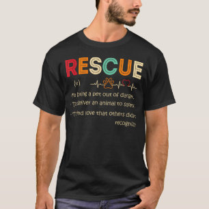 Camiseta Definição Resgate Animal Mulheres