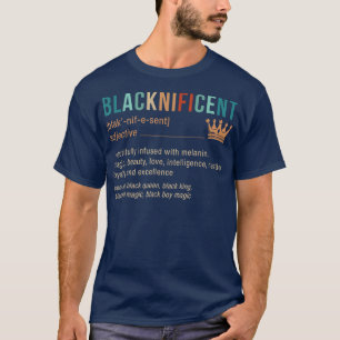 Camiseta Definição Retro Blacknificente Melanina Africana B
