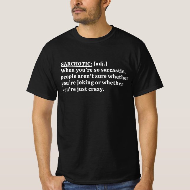 Camiseta Definição Sarcástica Engraçada (Frente)