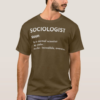 Camiseta Definição Socióloga Definida Significa Ciência Soc