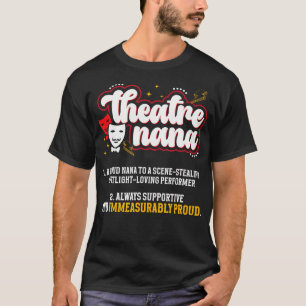 Camiseta Definição Teatro Nana Teatro Atriz Nana