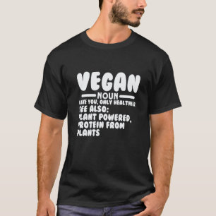 Camiseta Definição Vegana Humor Vegetariano