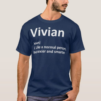 Camiseta Definição VIVIAN Nome Personalizado Dom Funny