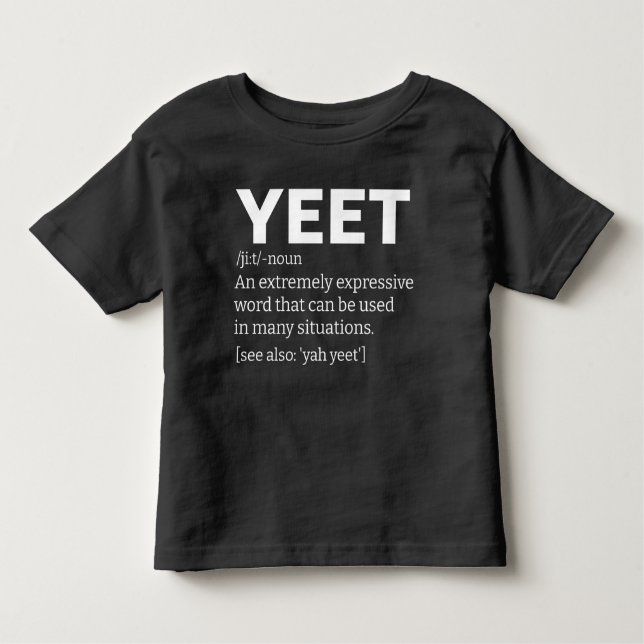 Camiseta Definição Yeet Black (Frente)