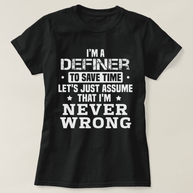 Camiseta Definidor (Frente do Design)