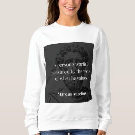 Camiseta Definindo Valor: Marcus Aurelius em Valores