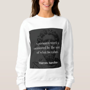 Camiseta Definindo Valor: Marcus Aurelius em Valores