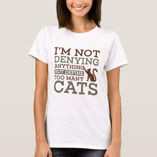 Camiseta Definir Muitos Gatos (Frente)