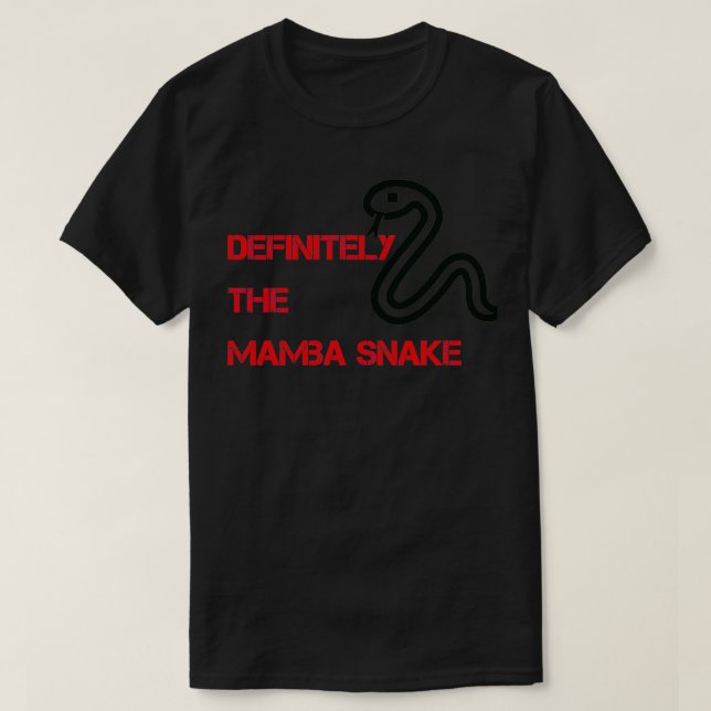 Camiseta Definitely the Mamba Snake  (Frente do Design)