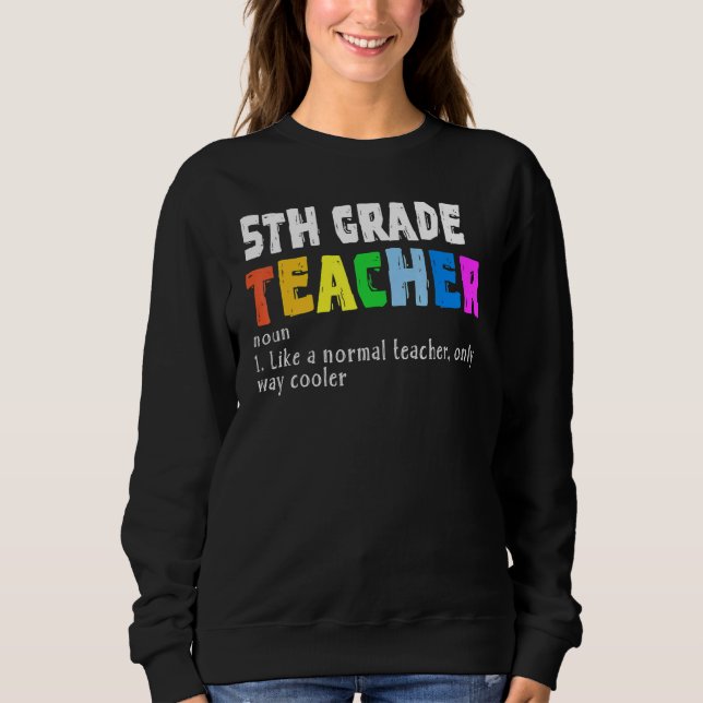 Camiseta Definition For Fifth Grade Teacher Back To School (Frente)