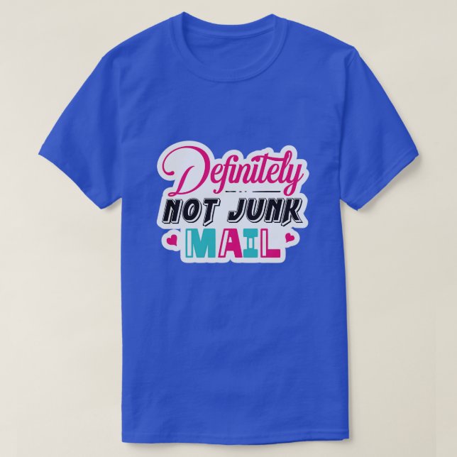 Camiseta Definitivamente não lixo postal01 (Frente do Design)