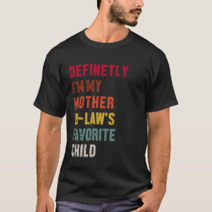 Camiseta Definitivamente Sou o Filho Favorito da Minha Sogr