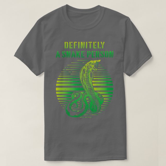 Camiseta Definitivamente Uma Pessoa Cobra 40 (Frente do Design)