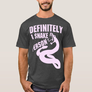 Camiseta Definitivamente uma pessoa cobra A cobra engraçada