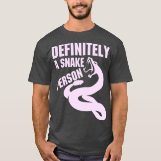 Camiseta Definitivamente uma pessoa cobra A cobra engraçada