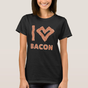 Camiseta Defumação de Carne Eu Amo Bacon Grelhando Bacon de