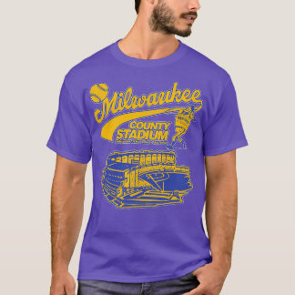 Camiseta Defunct Baseball Milwaukee County Estádio 1