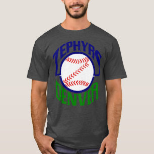 Camiseta Defunct Denver Zephyrs Liga Menor Baseball 1989