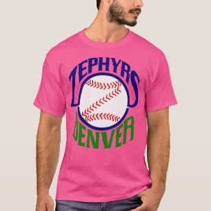 Camiseta Defunct Denver Zephyrs Liga Menor Baseball 1989