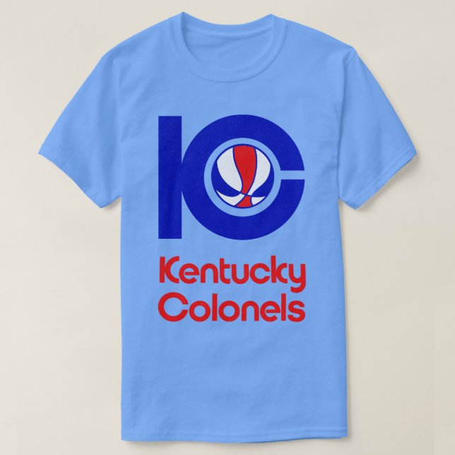 Camiseta Defunct Kentucky Colonels ABA Basquete (Frente do Design)