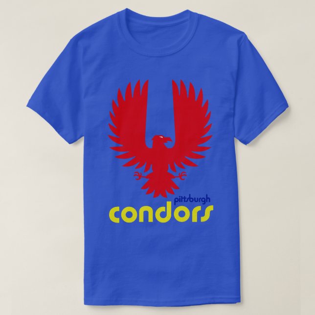 Camiseta Defunct Pittsburgh Condors ABA Basball (Frente do Design)