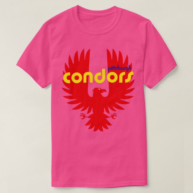 Camiseta Defunct Pittsburgh Condors ABA Basball 1971 (Frente do Design)
