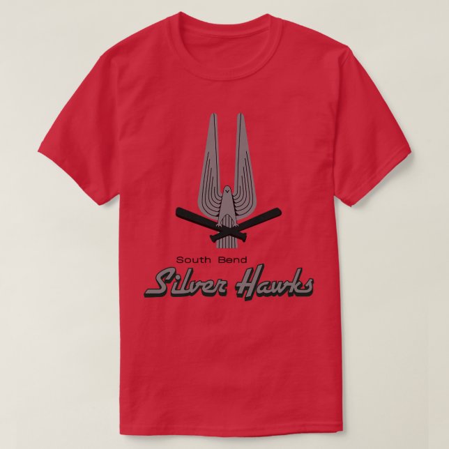 Camiseta Defunct South Bend Silver Hawks Minor League Baseb (Frente do Design)