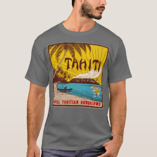 Camiseta Defunct Tahiti Bungalows Viagem Souvenir LuBagagen