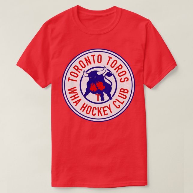 Camiseta Defunct Toronto Toros WHA Hockey 1973 (Frente do Design)