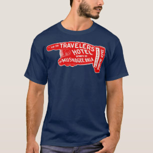 Camiseta Defunct Travelers Hotel Muskogee Oklahoma LuBagage