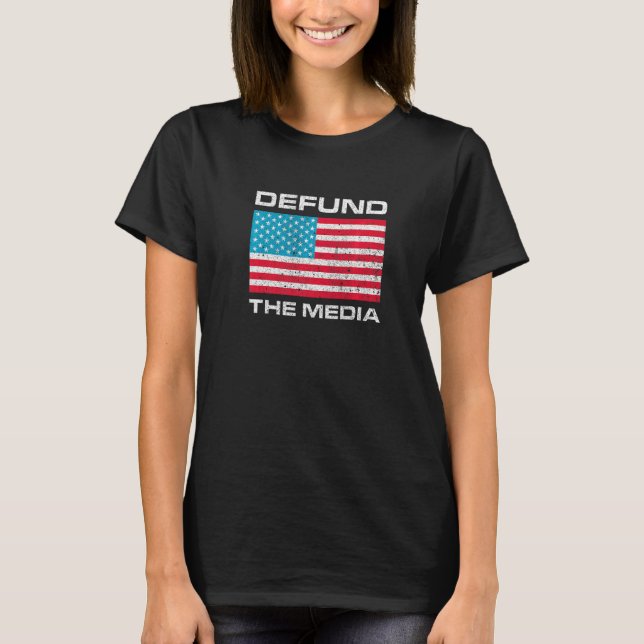 Camiseta Defund The Media   (Frente)