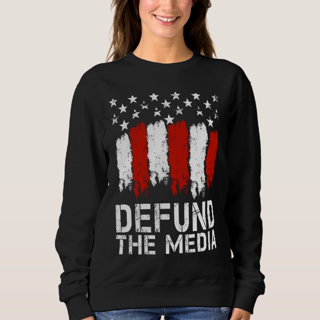 Camiseta Defund The Media  Medical Freedom No Mandates (Frente)