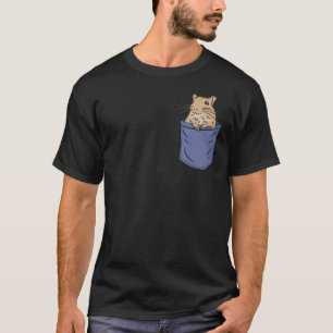 Camiseta Degu Chest Pocket Rodent Octodon Hystricomorpha Co