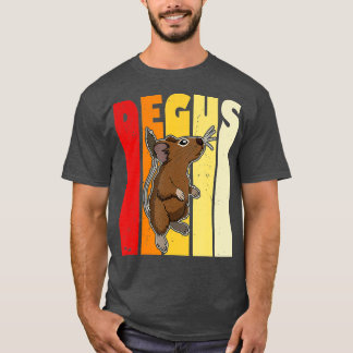 Camiseta Degu rodízio de animais de estimação bonitinho a d