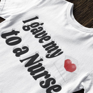 Camiseta Dei meu coração a uma enfermeira