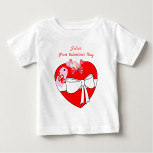 Camiseta Dei-te o meu presente cardíaco para uma Namorados 