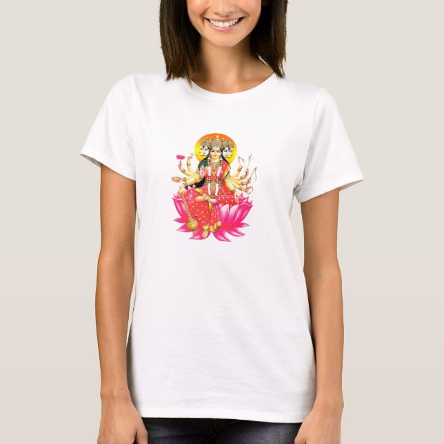 Camiseta Deidade Hindu Gayatri Devi (Frente)