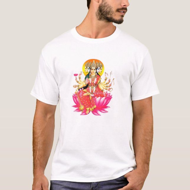 Camiseta Deidade Hindu Gayatri Devi (Frente)