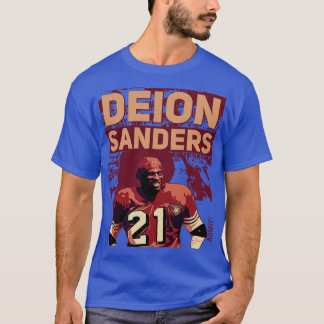 Camiseta Deion Sanders poster vintage