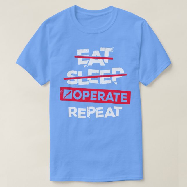 Camiseta Deitar Presente De Cirurgião Repetitivo Para Opera (Frente do Design)