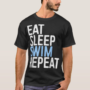 Camiseta Deite a Natação de repouso e repita o presente do 