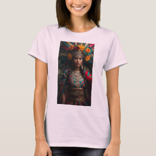 Camiseta Deity Xochiquetzal - Mitologia Aztec Mexicana