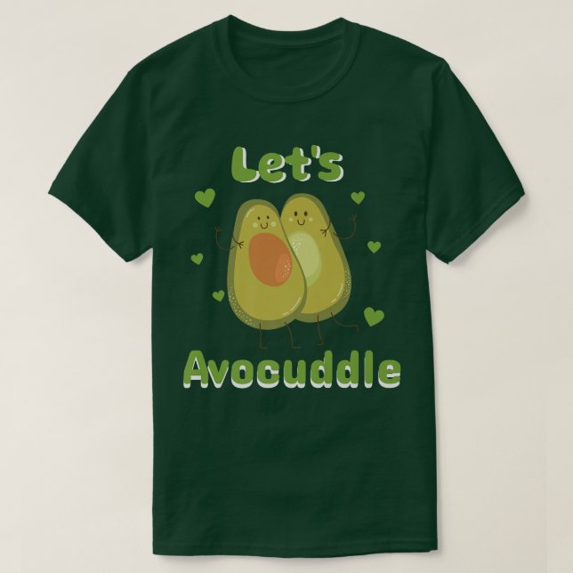 Camiseta Deixa Avocuddle Clothing Vegan Lover presente no A (Frente do Design)