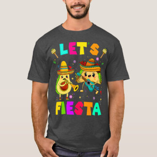 Camiseta Deixa Fiesta Avocado E Tacos Cinco De Mayo