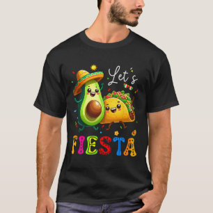 Camiseta Deixa Fiesta Taco Avocado Engraçado Cinco De Mayo