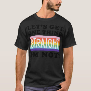 Camiseta Deixa-Me Obter Um Hetero Im Não Gay De Citações Te