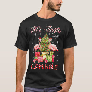Camiseta Deixa O Jingle E O Flamingle Engraçado, O Natal